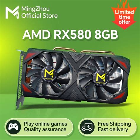 Radeon Rx 580 8gb Gddr5 256bit Gpu Computer Game Graphics Card Mining