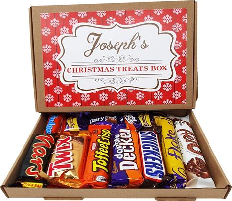 Personalised Christmas Selection Treats Sweets T Box Kids Hamper