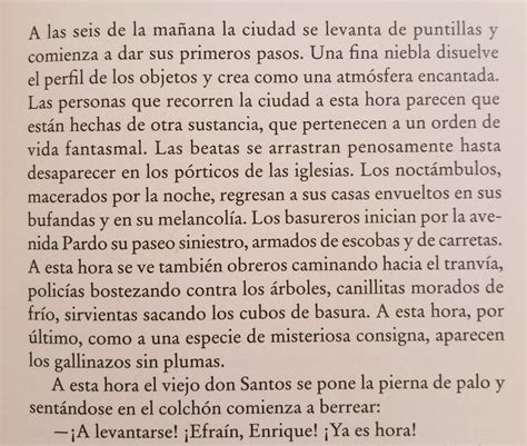 Texto El inicio de Los gallinazos sin plumas cuento de Julio Ramón