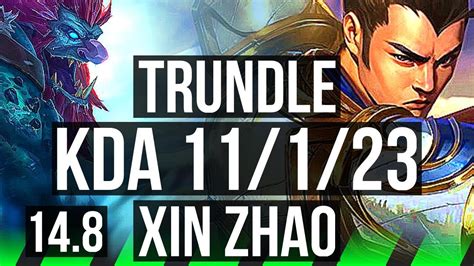 Trundle Vs Xin Zhao Jgl Games Dominating Kr Master