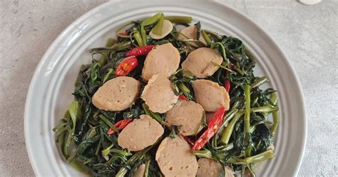 Resep Tumis Kangkung Bakso Oleh AzizahPrantoro Cookpad