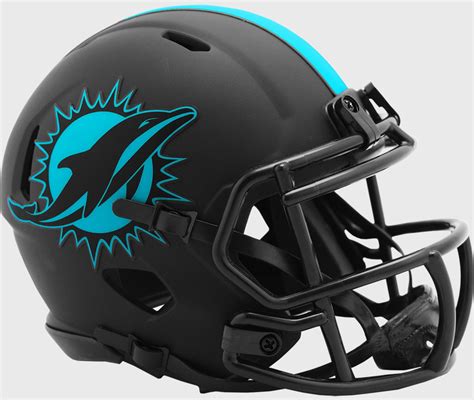 Miami Dolphins NFL Mini Speed Football Helmet ECLIPSE