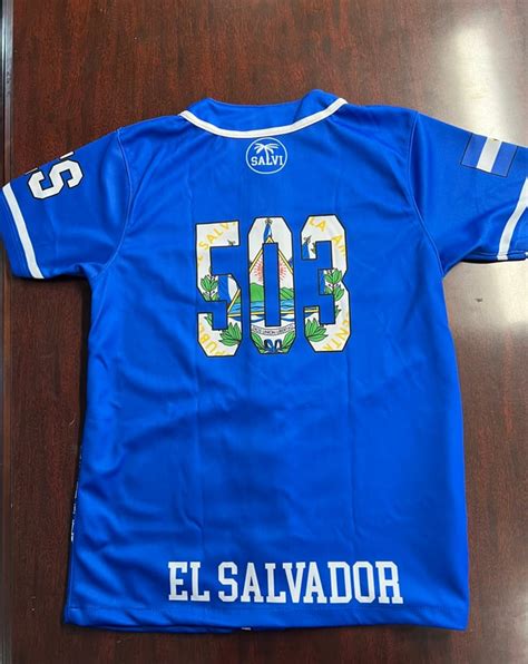 El Salvador Baseball Jersey ES 503 | SalviPride503-Tienda