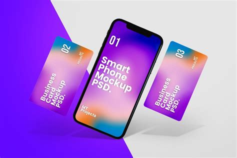 智能苹果手机样机UI设计效果图展示模板v1 Smartphone Mockup 设计小咖