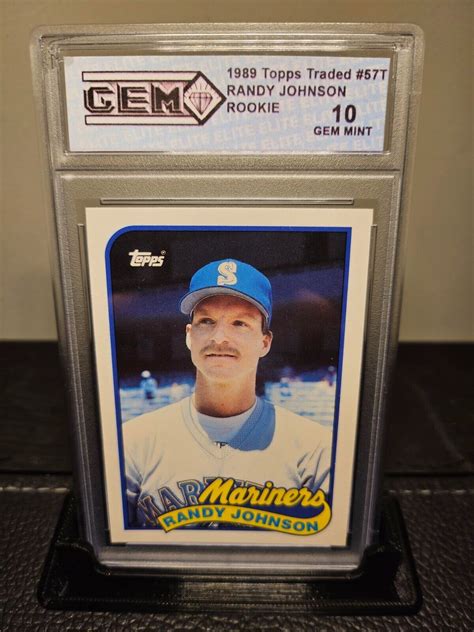 Topps Traded T Randy Johnson Rookie Card Gem Mint Ebay