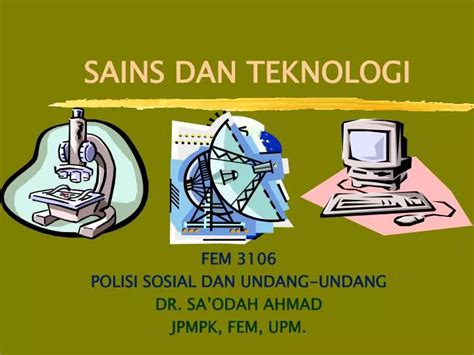 Ppt Sains Dan Teknologi Powerpoint Presentation Free Download Id