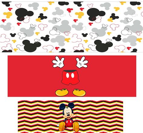 TRIO CAPA CILINDRO EM LONA MICKEY MOUSE 3 PEÇAS Elo7