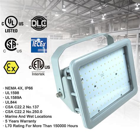 Explosion Proof LED Flood Light 150W 200W100 277V 277 480V