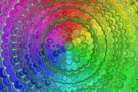 6 Floral Rainbow Mandala Backgrounds Graphic By Davidzydd Creative