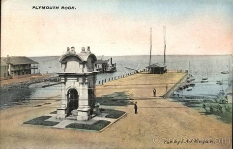 Plymouth Rock Massachusetts Postcard