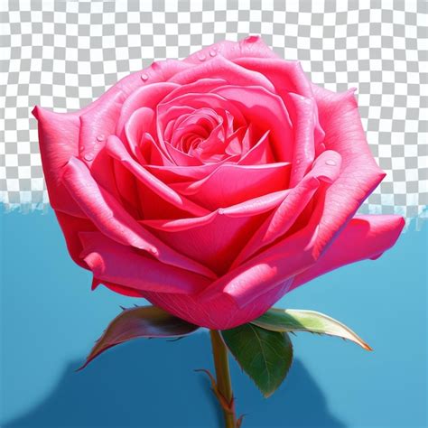 Uma Rosa Rosa Com Um Fundo Branco E Um Fundo Manchado Preto E Branco Psd Premium