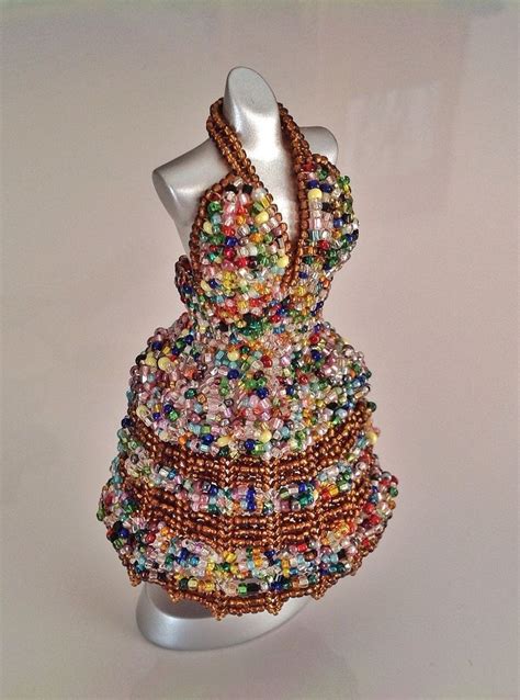 Miniature Beaded Dresses By Pinkythepink The Beading Gem S Journal