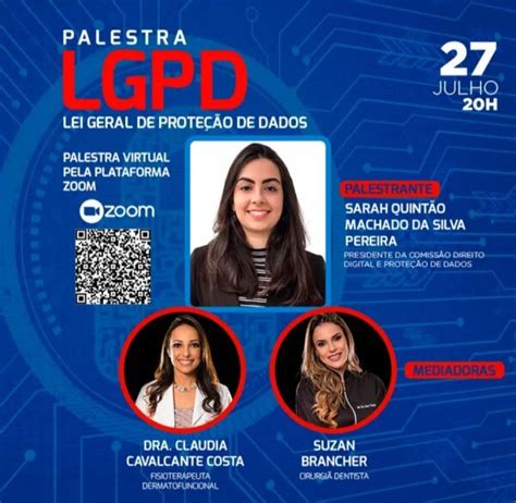 Palestra Sobre A Lei Geral De Prote O De Dados Lgpd N O Perca