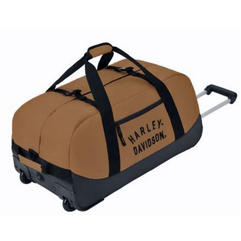 Harley Davidson Trolley Reisetasche Rugged Twill Braun Im