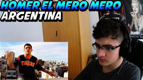 Homer El Mero Mero Argentina Reacci N Hugo Youtube