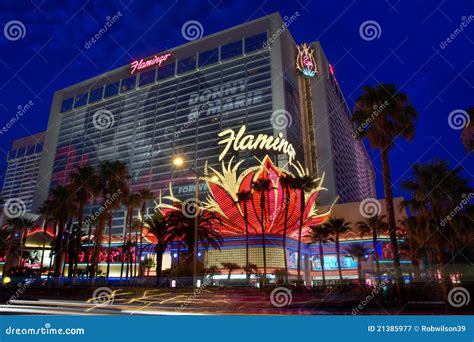 Flamingo Hotel editorial photography. Image of city, poles - 21385977