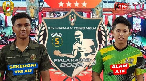 ALAM AIF SEKERONI TNI AU DIVISI 5 KEJUARAAN TENIS MEJA PIALA KASAD