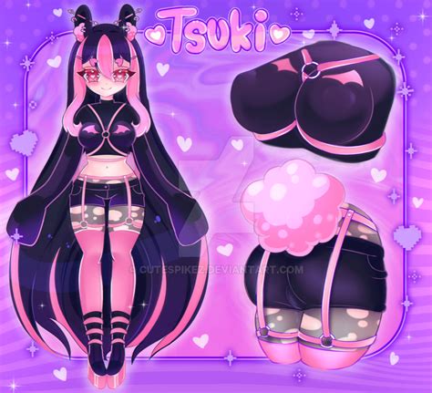 Tsuki! Character reference! :3 by CuteSpikez on DeviantArt