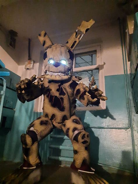 Fnaf Springtrap Costume Fnaf Cosplay Five Nights At Etsy