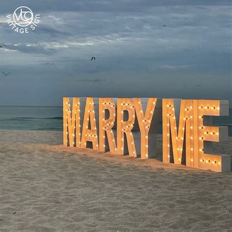 Metal Made Marry Me Led Wedding Marquee Signs Letters China Ft Light