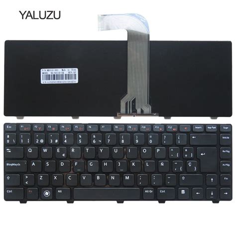 YALUZU Spanish Laptop Keyboard For DELL Vostro 3550 XPS L502 N4110