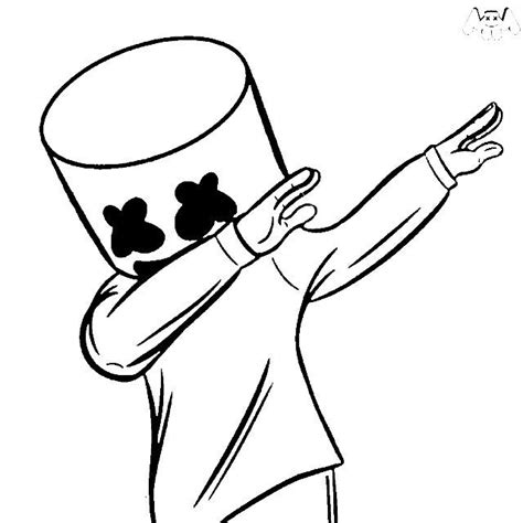 Fortnite Dj Marshmallow Man Printable Coloring Pages