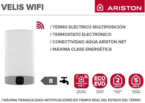 Termo El Ctrico Ariston Velis Wifi Es Conectividad Y Eficiencia