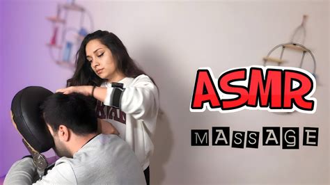 Asmr Massage Sedef Neck Shoulder Palm Chair Massage Youtube