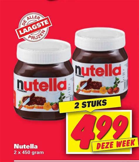 Nutella Aanbieding Bij Nettorama