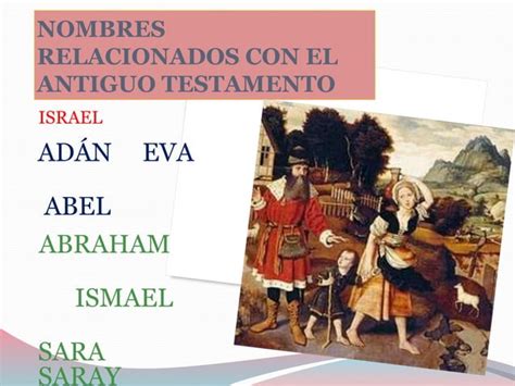 NOMBRES PROPIOS DEL ANTIGUO TESTAMENTO PPT