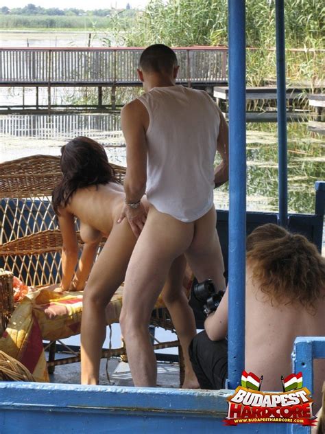 Beautiful Brunette Babe Rides Her Bf S Hard Cock Outside The Resort 10 Photos