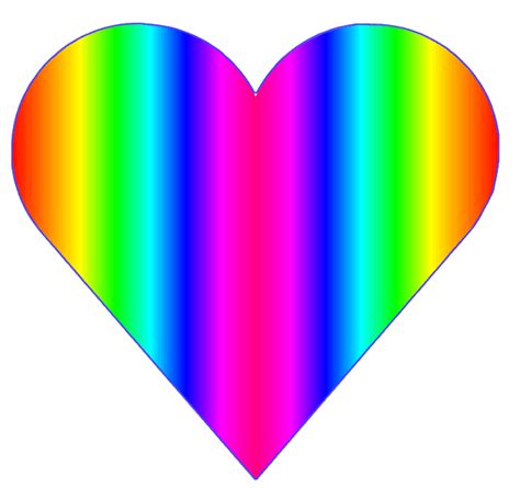 Rainbow Heart Clipart Best