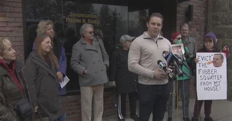 Voters Protest Outside Congressman Elect George Santos Vacant District