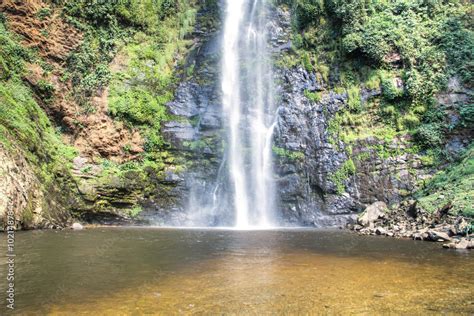 Wli waterfall in the Volta Region in Ghana. Stock Photo | Adobe Stock