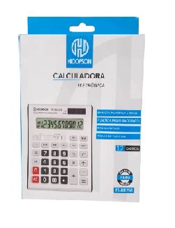 Calculadora 12 Dígitos Hoopson Classe PAPELARISSA