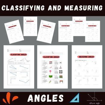 Geometry Angles Measuring Angles Classifying Worksheets For Grade