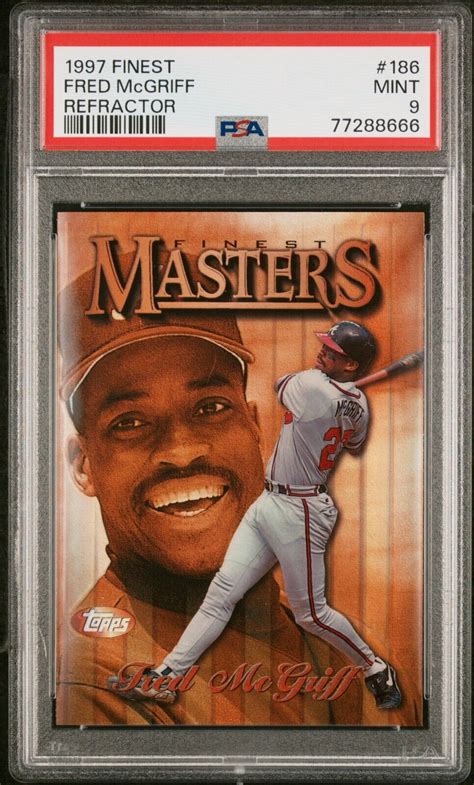 1997 Topps Finest Common Bronze Refractor 186 Fred McGriff For