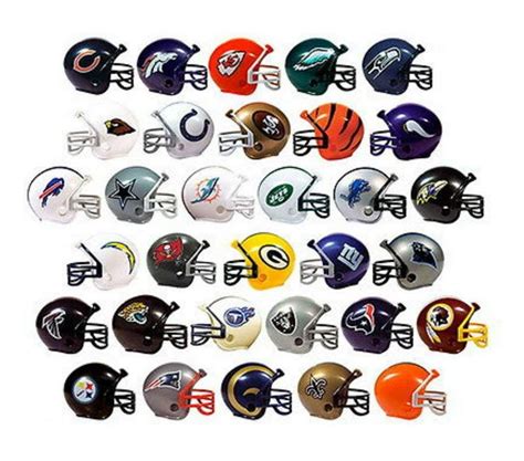 Collectible 32 Teams Mini Helmets Set 2 Inch Each Ce12mkvp92r