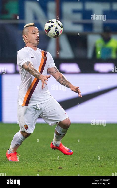 Milan Italy Th Apr Radja Nainggolan Roma Football Soccer