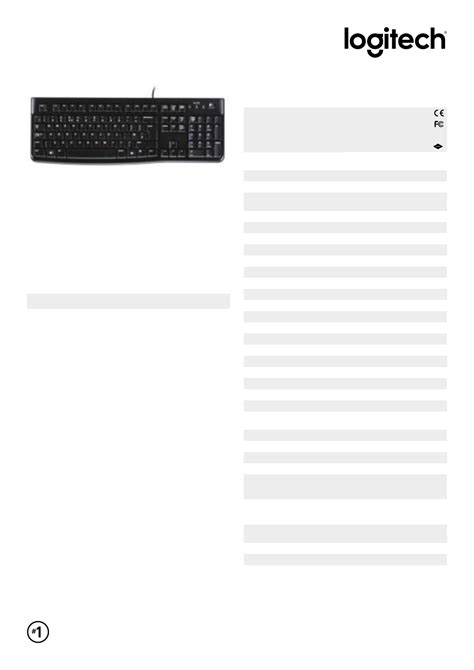 Logitech K120 Handleiding 2 Pagina S