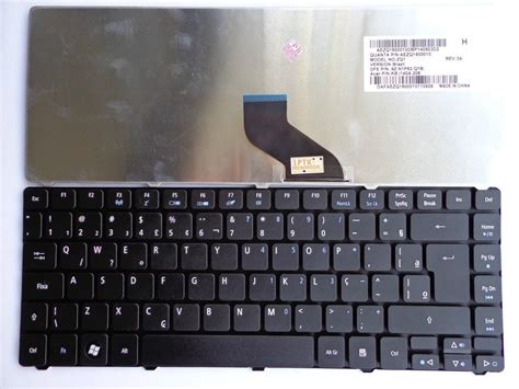 Teclado Notebook Acer Aspire Z Abnt Tecla F Wi Fi R Em