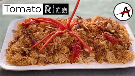 Special Tomato Rice Nasi Tomato Sedap Malaysian Style Tomato Rice In Rice Cooker Recipe