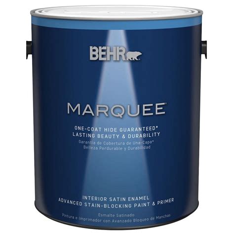 BEHR MARQUEE 1 Gal Deep Base Satin Enamel Interior Paint 745301 The