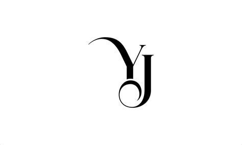 Dise O De Logotipo Yj Vector Inicial De Dise O De Icono De Logotipo De