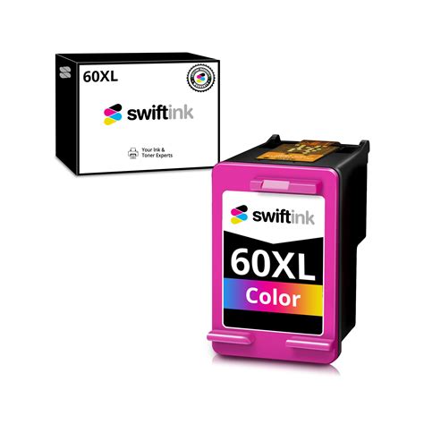 Hp Tri Color Ink Cartridge For Cc644wn Hp 60xl Swift Ink