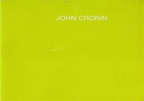 John Cronin Studio Artist Publications — John Cronin