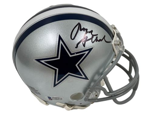 Roger Staubach Signed Mini Helmet Dallas Cowboys Authentic Autograph