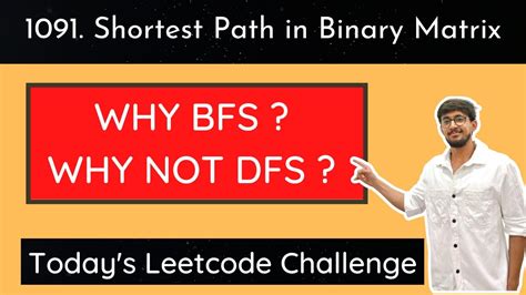 Leetcode 1091 Shortest Path In Binary Matrix Hindi YouTube