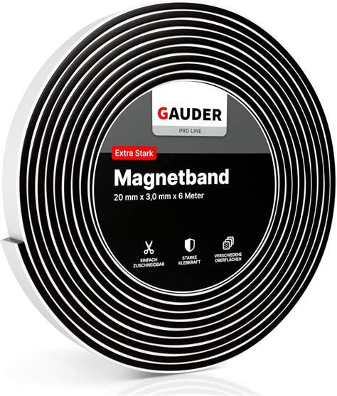 Gauder Magnetband Selbstklebend Stark M Magnetstreifen Mit Extra