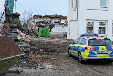 Leichenfund auf Abrissgelände in Sachsen